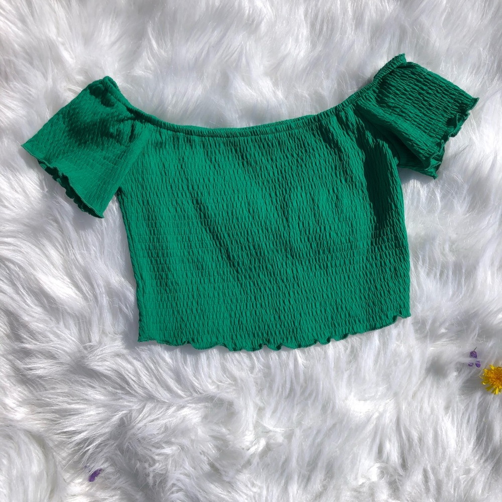 Forever 21 Off the Shoulder Crop Top